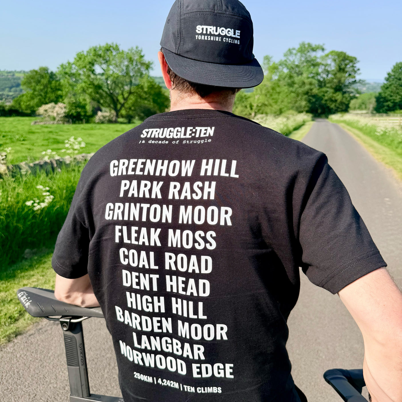 Struggle:Ten 250km Cycling Climbs T-Shirt
